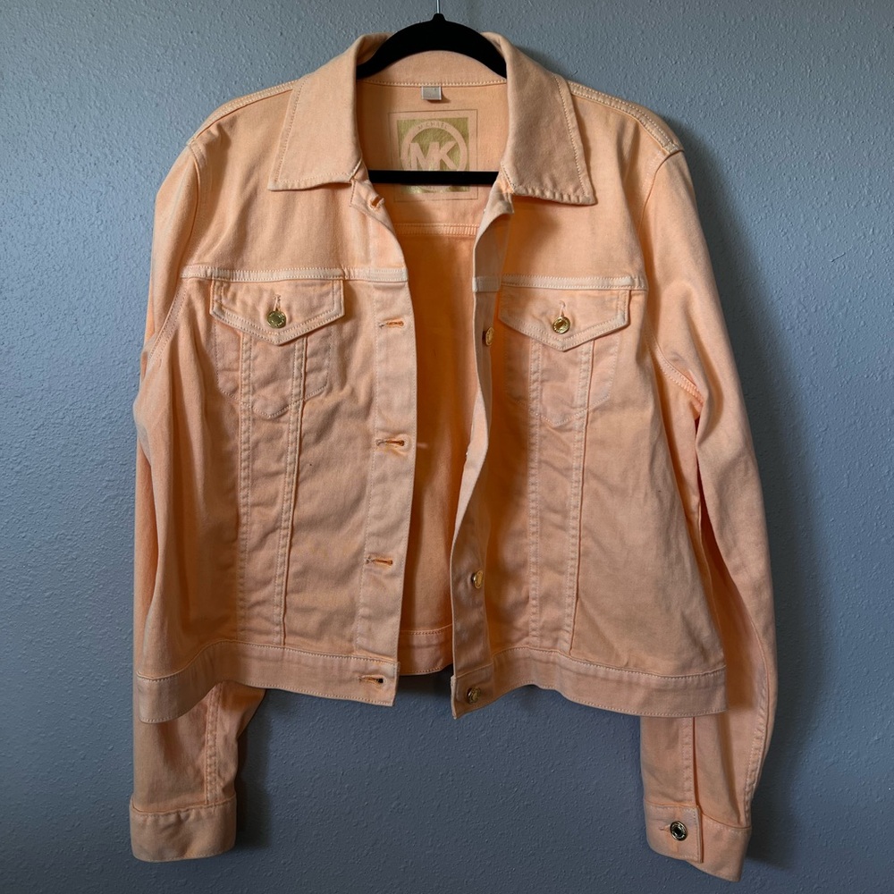 Michael Kors Orange Denim Jacket